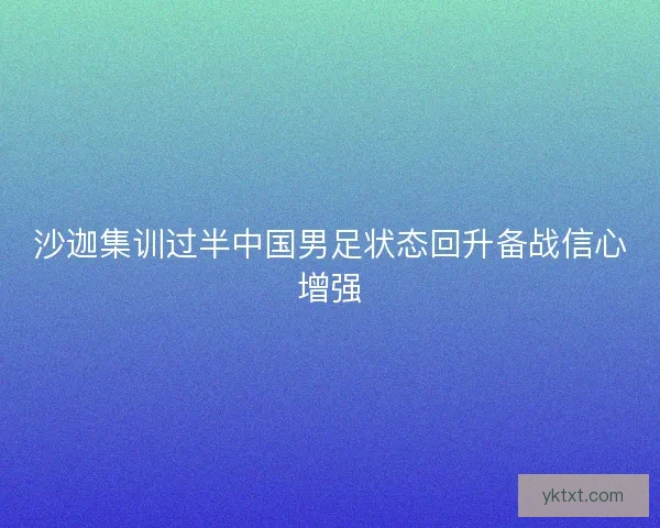 沙迦集训过半中国男足状态回升备战信心增强